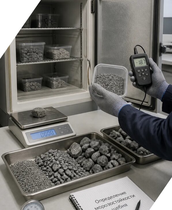 Определение морозостойкости щебня в Ахтубинске от 3624 р. | ЭкспертизаРоссия