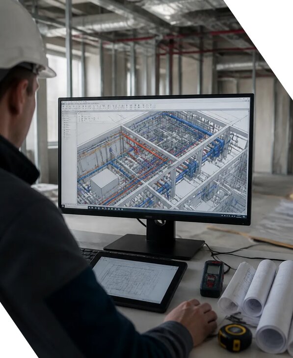 Создание BIM модели инженерных сетей для объектов в Ахтубинске